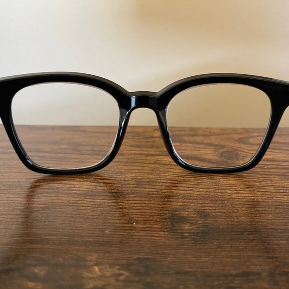 Nicole Miller Classic Black Square Retro Thick Eyeglass Frames Only 52-18-140 - Picture 5 of 9